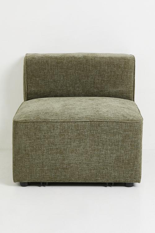 Gravity Armless Single Seater Modular - Olive