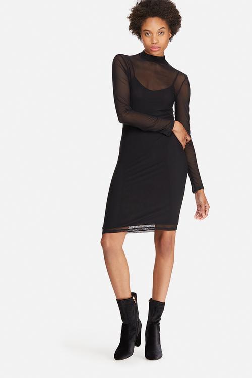 Mesh bodycon dress