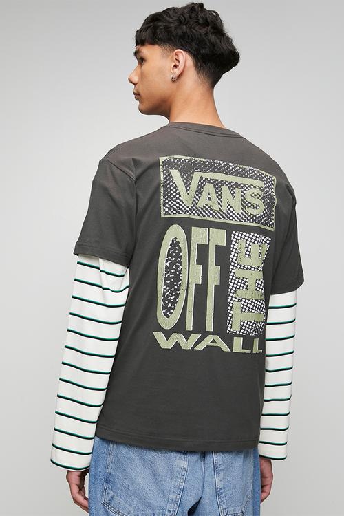 Cut and Paste SS Tee - Faded Black