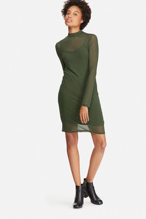 Mesh bodycon dress
