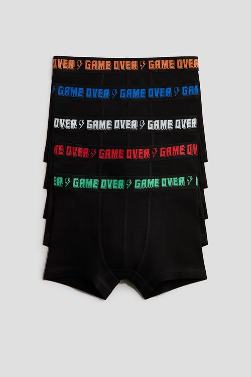5-pack trunks - black/game over