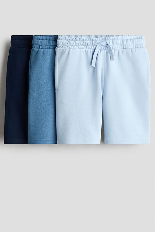 3-pack shorts - navy blue/blue