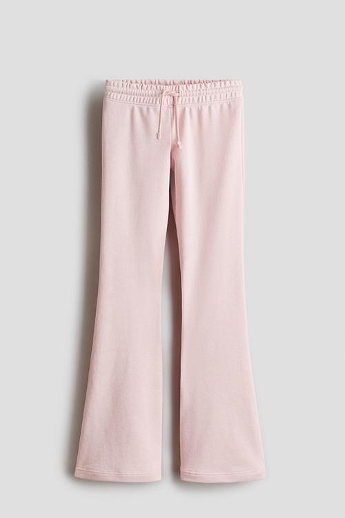 Flared joggers - light pink