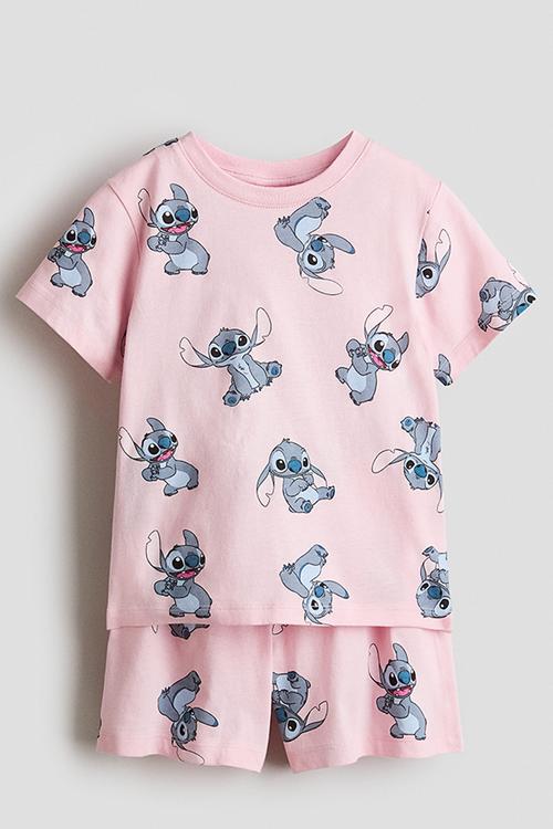 Printed pyjamas - light pink/lilo & stitch