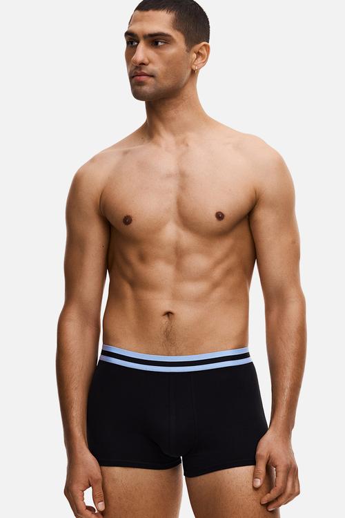 3-pack short trunks with lycra? - black