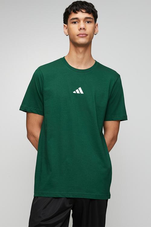Small Logo SJ Tee - collegiate green/ ecru tin