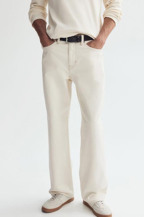 Relaxed jeans - cream