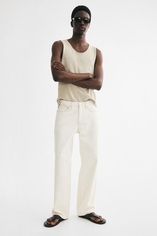 Relaxed jeans - white