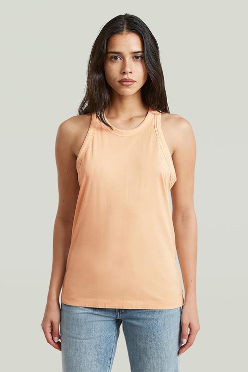 Washed tank r t wmn - mellow buff gd