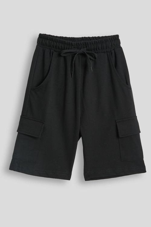 Cargo-style shorts - black