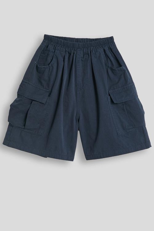 Cargo-style shorts - navy