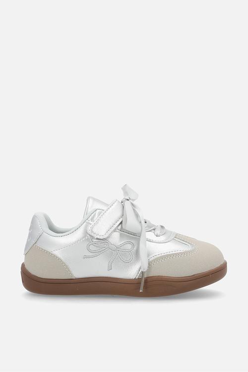 Silk lace sport sneakers - off white