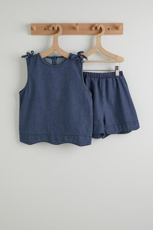 Blouse & shorts - dark navy