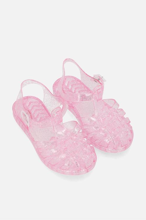 Glitter jelly sandals - pink