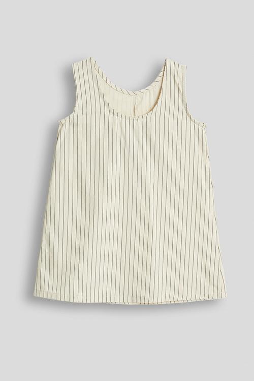 Heart-shaped pocket dress - neutral