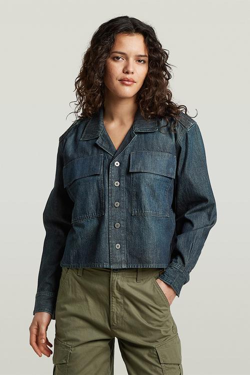 Boxy Relaxed 2-pkt Shirt l\s wmn - antique asphalt