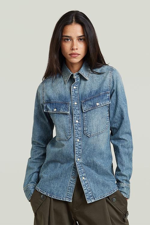 2-pkt Regular Shirt l\s Wmn - vintage cruiser