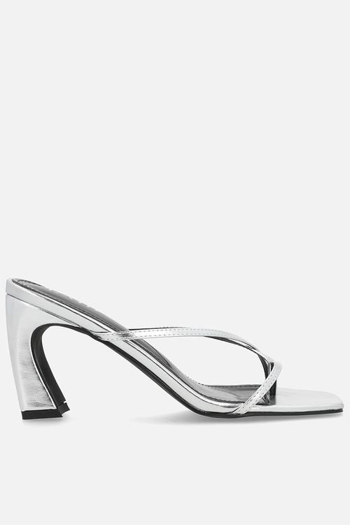 Saira heel - silver
