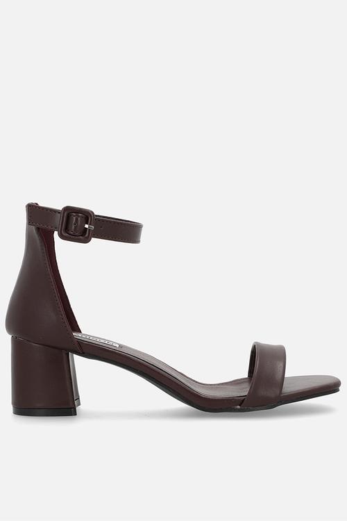 Amira 4 open toe ankle strap - burgundy