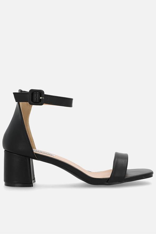 Amira 4 open toe ankle strap - black