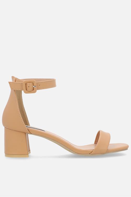 Amira 4 open toe ankle strap - neutral