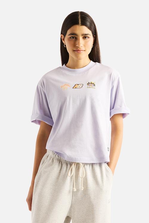 New Balance Sticker Pack Tee - Smoked Violet