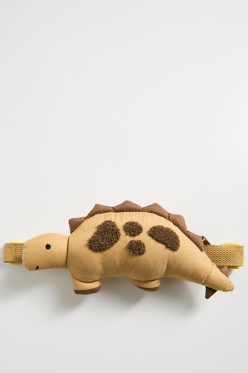 Dino cross body bag - light tan & brown