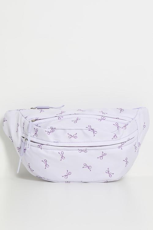 Waist pouch bag - lilac/aop