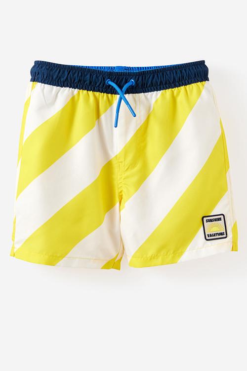 Bailey Board Short - Buttercup/Vanilla Stripe