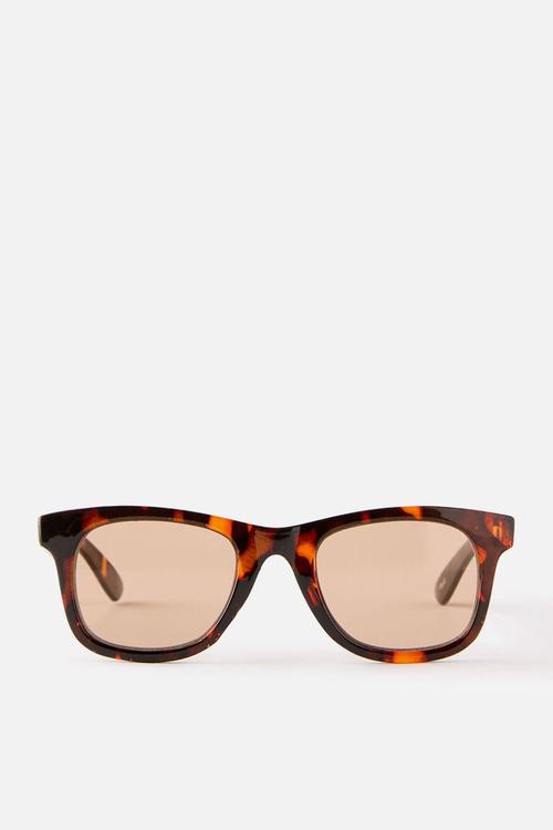 Kids Noah Square Sunglasses - Brown Tort