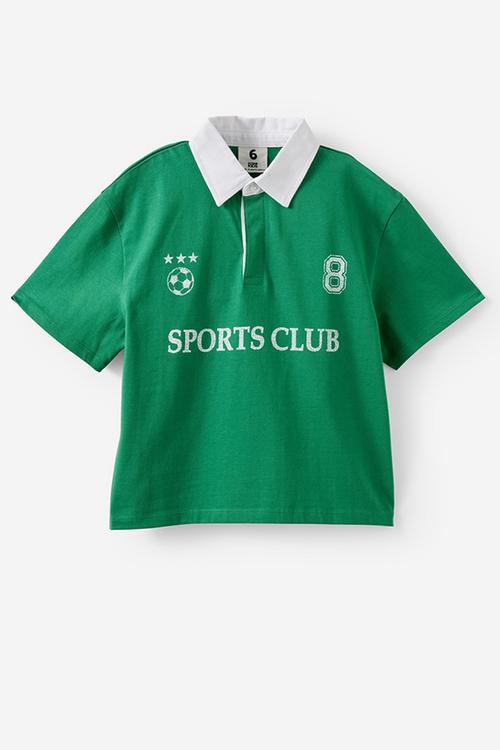 Sports Polo -  Deep Mint/Vanilla 8
