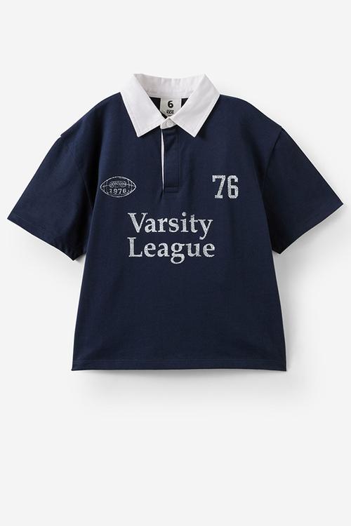 Sports Polo -  Squid Ink/ Vanilla 76