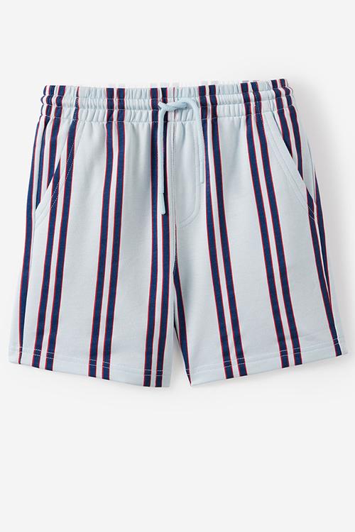 Essentials Short - Ice Blue / Denim Navy/ Varsity Red