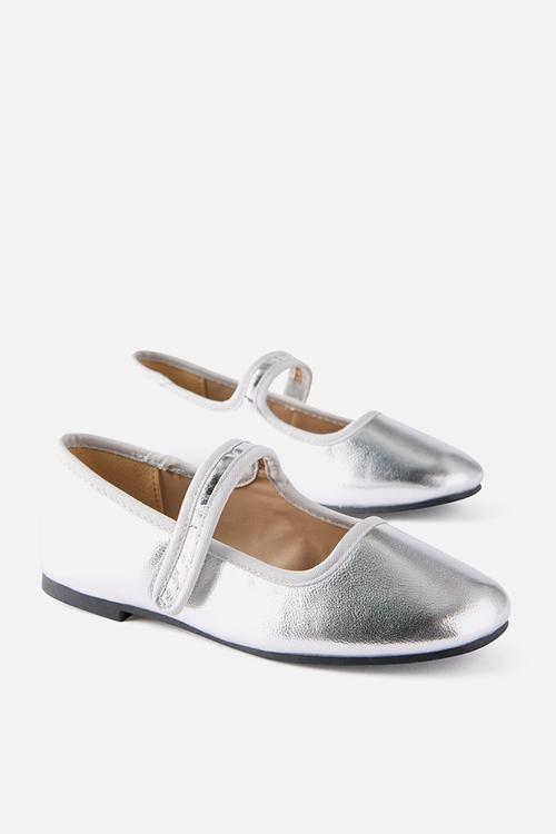Olivia Ballet Flat - Silvery/Metallic
