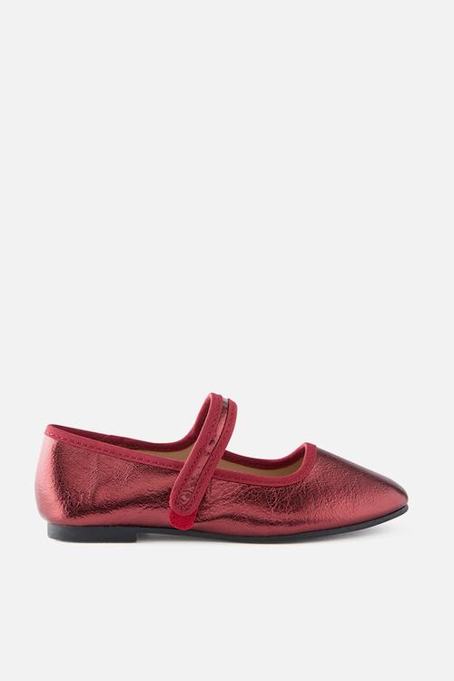 Olivia Ballet Flat - Berry Jam/Metallic