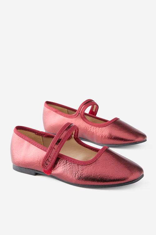 Olivia Ballet Flat - Berry Jam/Metallic