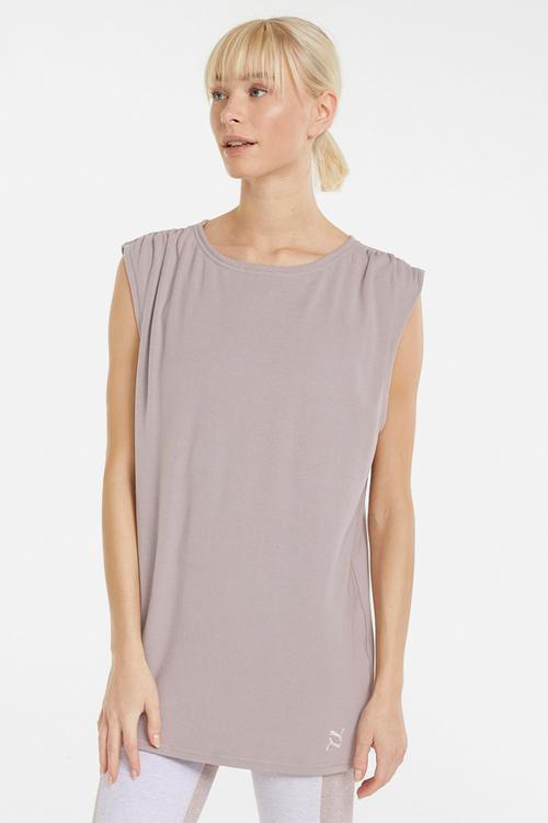 Exhale related tee - qual heather