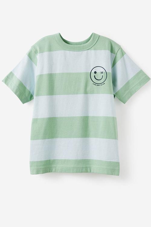 Essentials Graphic Short Sleeve Tee - Washed Avo/Whisper Blue/Funday