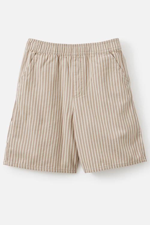 Cooper Short - Washed Stone/Ticking Stripe