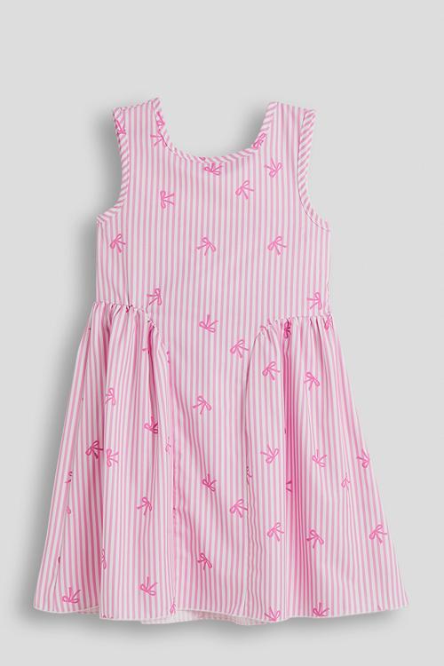 Large back bow dress - sherbet pink