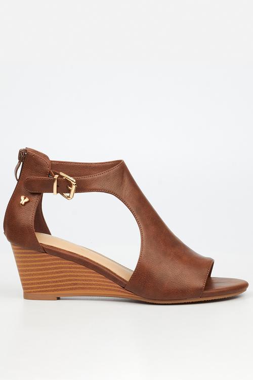 Shani 15 wedge heel - chocolate