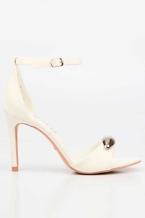Valentina 1 ankle strap heel - white