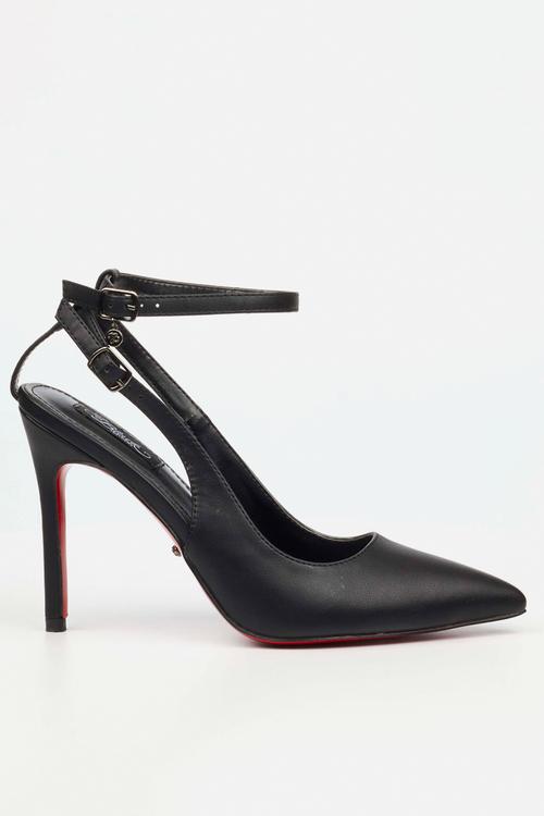 Lola 78 multi-strap heel - black