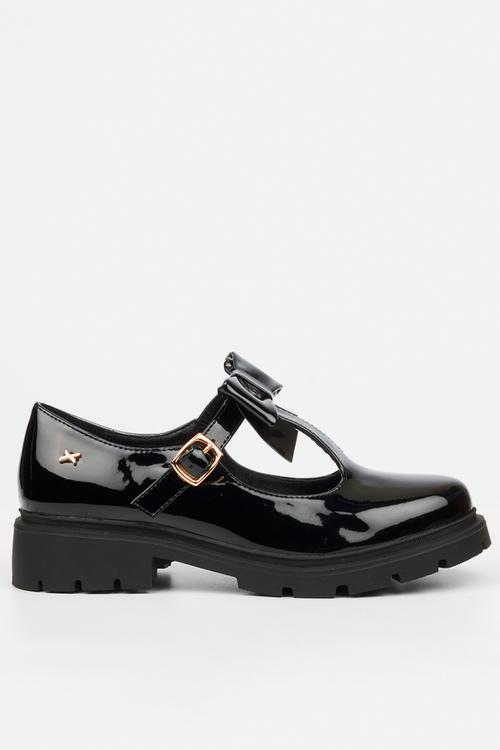 Coven 3 mary-jane bow loafer - black