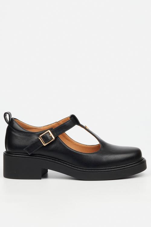 Cryptic 2 mary-jane chunky loafer - black