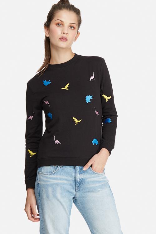 Dino embroidered sweat top 