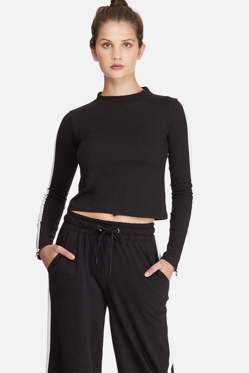 Side stripe top