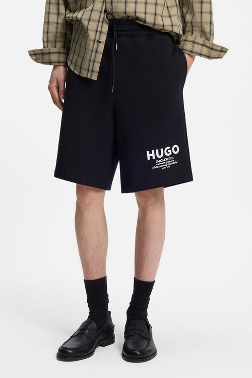 Hugo Blue Jersey Shorts - Black