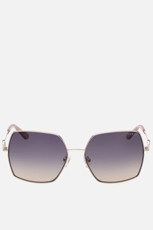 Square 58mm Sunglasses - Beige