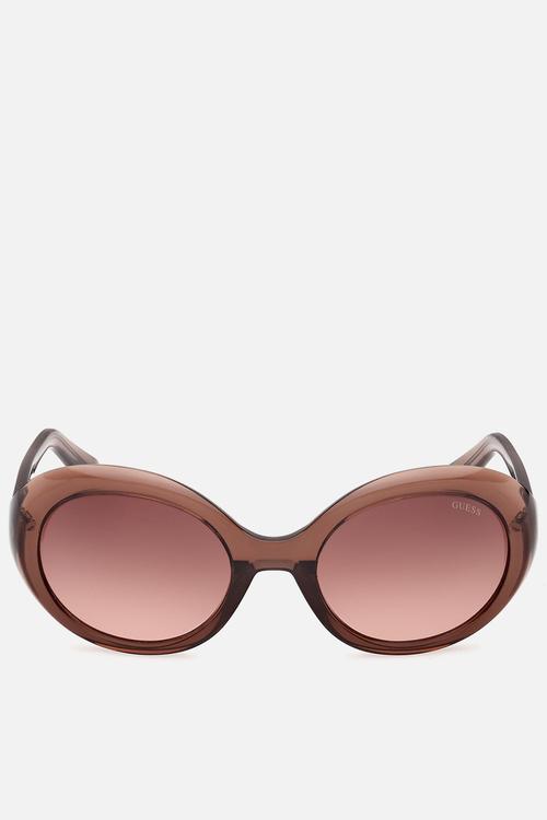 Oval 53mm Sunglasses - Shiny Dark Brown